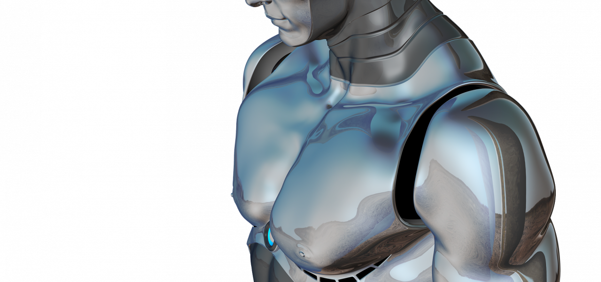 futuristic robot man