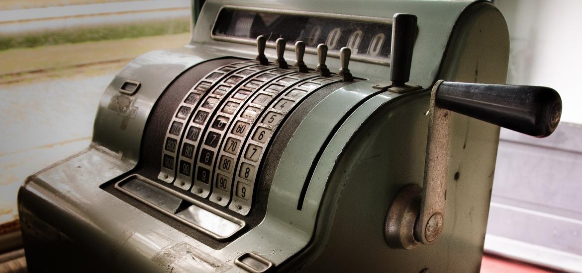 Old cash register